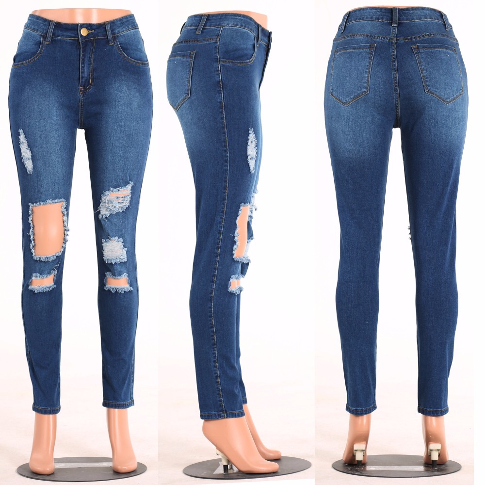 Excellence Styled Ripped Platinum Jeans – Boutique De Passion