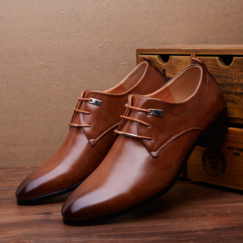 England Style Pointy Toe Business Oxfords – Boutique De Passion
